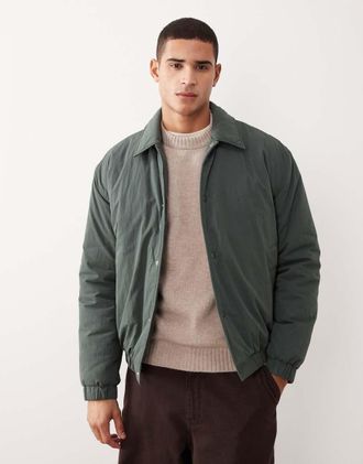 Asos Bomber verde-Bianco