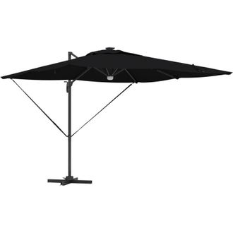 vidaXL Parasol Roma Negro 286 X 285 X 270 Cm Aluminio, Poli&eacute;ster Vidaxl
