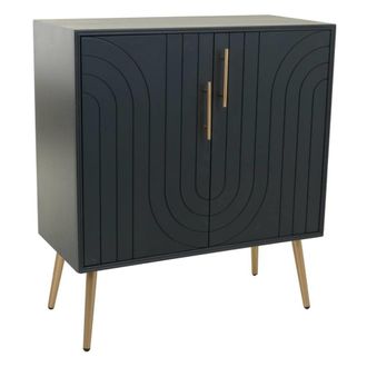 Wanderlust Deco Recibidor-aparador de madera y metal 75x37x84,5