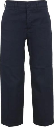 Department Five concealed-fastening trousers - Blue