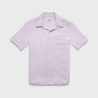Surfside Supply Co. Tony Pique Knit Shirt in Purple Heather at Nordstrom, Size Xx-Large