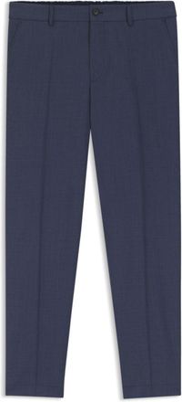 BOSS Tapered-fit trousers in washable virgin wool