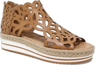 Django & Juliette Womens Adely Open Toe Sandals In Tan Leather