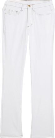 Bonprix Straight-Jeans BONPRIX, Damen, Gr. 38, K-Gr, wei&szlig; twill (l&auml;nge: kurz), Denim/Jeans, Obermaterial: 97% Baumwolle, 3% Elasthan, regular fit, Jeans Strai