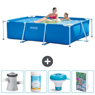 Intex Piscina Con Estructura Rectangular - 220x150x60 Cm - 5-piezas Scb120