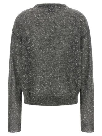 Nude Micro Sequin Sweater - Charcoal