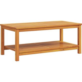 vidaXL Mesa De Caf&eacute; Marr&oacute;n 70 X 40 X 45 Cm Madera Maciza De Acacia Vidaxl