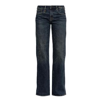 R13 Straight-Leg Jeans - Dames - Jeans - Blauw - Maat: W29 Katoen