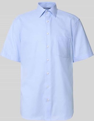 Eterna Regular Fit Business-Hemd aus Baumwolle mit Kentkragen in Bleu, Gr&ouml;&szlig;e 39