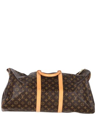 Louis Vuitton Brown Sheep Leather Keepall Bandouliere 50 (Authentic Pre-Loved)