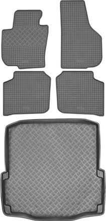 OEM Juego De Alfombrillas De Goma Para Coche Y Alfombrilla Para Maletero Para Skoda Superb Ii Sed&aacute;n (2008-2015)