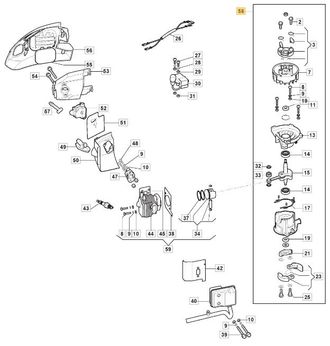 STIGA Sports Original Stiga Cortasetos Motor Bloque Corto Aht 60 - Shp 60 118804984/0