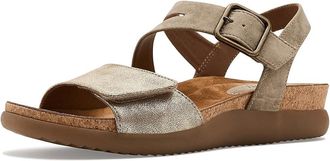 S&ouml;fft Halle Womens Sandals Gold/Taupe : 9.5 B - Medium, Faux Leather