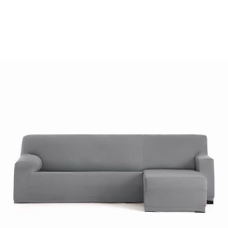 Eysa Funda de chaise longue biel&aacute;stica derecha b/c gris 250 - 310 cm