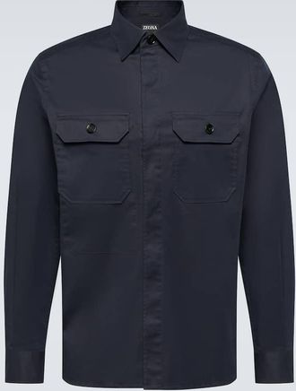 Ermenegildo Zegna Cotton-blend overshirt