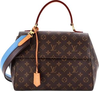 Louis Vuitton Cluny Top Handle Bag Monogram Canvas MM shoulder bag - Bruin