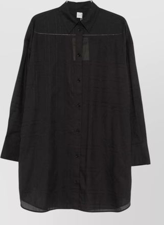 Toteme oversized monogram cotton shirt