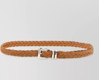 Brunello Cucinelli leather woven belt