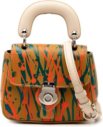 Burberry 2000-2017 Mini Leather Splashed DK88 Top Handle Bag satchel - Bruin