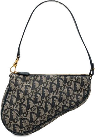 Dior Pre-owned Dior Mini Diorissimo Canvas Saddle Pochette Ladies TKWWOK0XKMFDW6W7