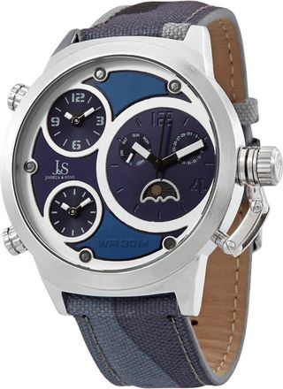 Joshua & Sons Quartz Blue & Navy TripleTtime Dial Mens Watch JX131BU