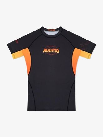 OEM Manto Camiseta De Manga Corta Con Protecci&oacute;n Contra Erupciones Cut&aacute;neas Para Hombre, Modelo Warsaw To Tokyo, Color Negro, Talla M
