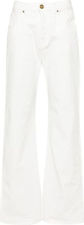 Pinko Wanda high-rise wide-leg jeans - women - Elastomultiester/Cotton/Spandex/Elastane/Cotton - 26 - White