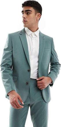 Asos Giacca da abito slim verde