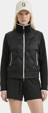 Rudsak Prisa Quilted Light Down Jacket With Removable Sleeves in Black at Nordstrom, Size X-Large