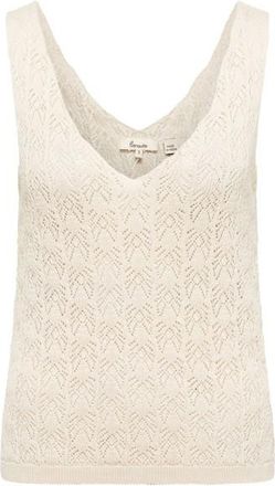 Tranquillo Top Malaa Top f&uuml;r Damen | beige/wei&szlig;