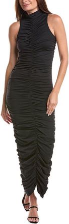 Susana Monaco Susana Monaco Carryover Gathered Mock Neck Midi Dress