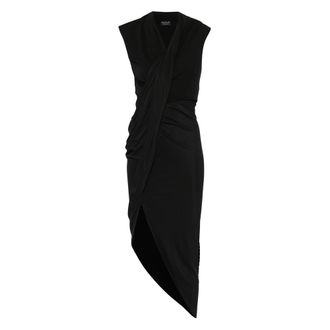 Balenciaga Draped Midi Dress