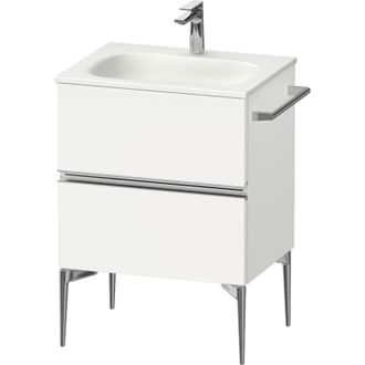 Duravit Duravit - Sivida Mueble Bajo Lavabo, 2 Cajones, Tirador Cromado