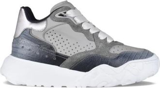 Alexander McQueen Court Trainer - Heren - Sneakers - Grijs - 39 EU - Leer - Schoenen