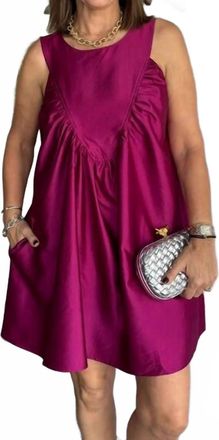 Fate Womens Mod Mini Dress In Magenta