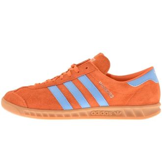 adidas Klassieke Hamburg Sneakers - Heren - Sneakers - Oranje - 47 1/3 EU - Leer - Schoenen