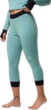 Backcountry Cedars Rws Merino Mid-Wt Baselayer 3/4 Bottom - Womens in Oil Blue/black at Nordstrom, Size X-Large