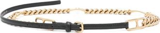Ermanno Scervino Stijlvolle Leren Riem met Gesp - Dames - Riemen - Zwart - 75 CM - Accessoires