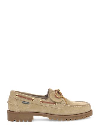 Sebago Moccasin-Style Flat Shoes with Lace Detail