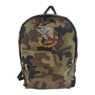 Von Dutch VON Dutch, Tassen, Heren, Veelkleurig, ONE Size, Katoen, Canvas Rugzak Groen Patched Model