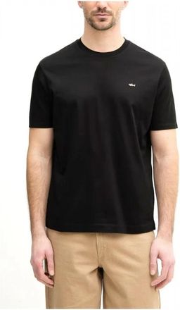 Paul & Shark Double gemerceriseerd katoenen jersey T-shirt - Heren - T-shirts - Zwart - XL - Katoen - Tops