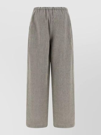 Loulou Studio clark trousers wide leg side pockets