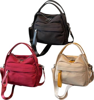 Generic Handbags For Women - Large Tote Zipper | Elegant Soft Top Pack 25x20x12cm | Sling Bag For Lady Girls Daily Commute | Work Office School College Weeken