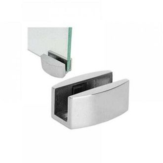 OEM Binari Per Porte Scorrevoli In Vetro - 2 Pezzi In Acciaio Inox, Compatibili Con Vetro Da 10 A 12 Mm, Sistema A Rulli E Fermo Di Inclinazione