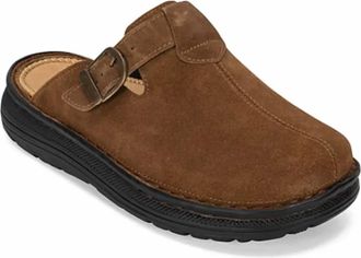 Jerusalem Sandals Womens Nomad Clogs In Honey Suede