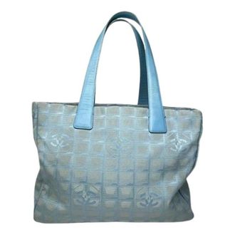 Chanel Pre-owned Tote Bags, female, Blue, Size: ONE SIZE Pre-owned Fabric chanel-bags