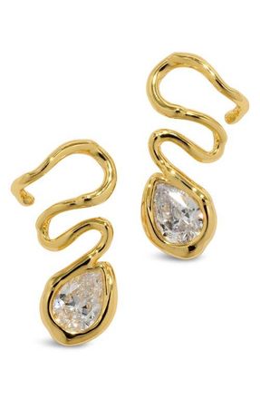 Alexis Bittar Asterales Vine Linear Drop Earrings in Gold Stones at Nordstrom