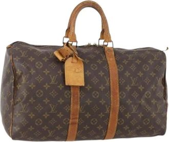 Louis Vuitton Pre-owned Weekend Bags, female, Brown, Size: ONE SIZE Pre-owned Vintage Boston Bag