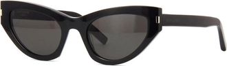 Saint Laurent Ladies Black Cat Eye Sunglasses SL215GRACE 001