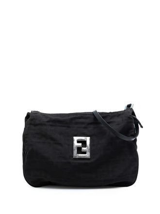 Fendi 2000-2010 Zucca Canvas shoulder bag - Black